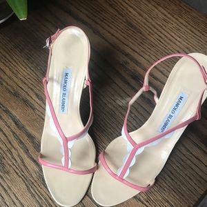 Manolo Blahnik leather sandals size 38